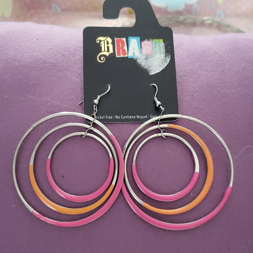 Colorful Hoops Earrings